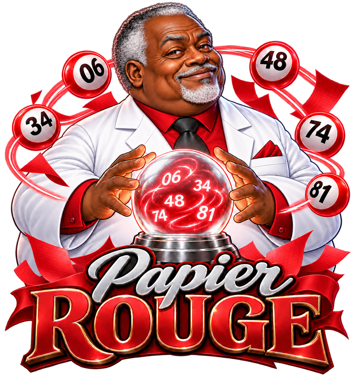Le Docteur des chiffres avec sa boule de cristal